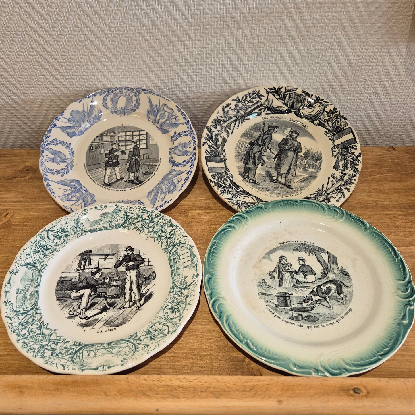 Assiette à dessert parlante– Décoration vintage & mobilier restauré | Déco à Deux
