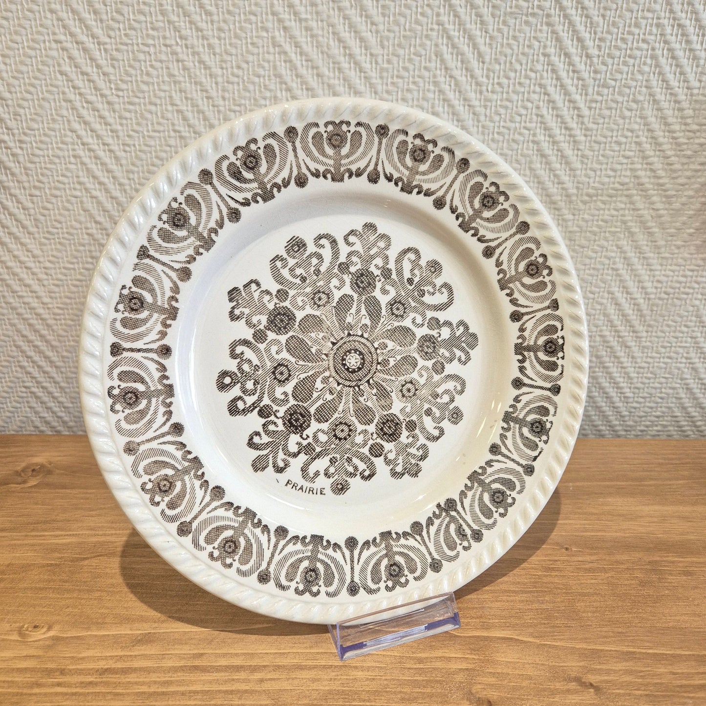 Assiette plate PRAIRIE  – Décoration vintage & mobilier restauré | Déco à Deux