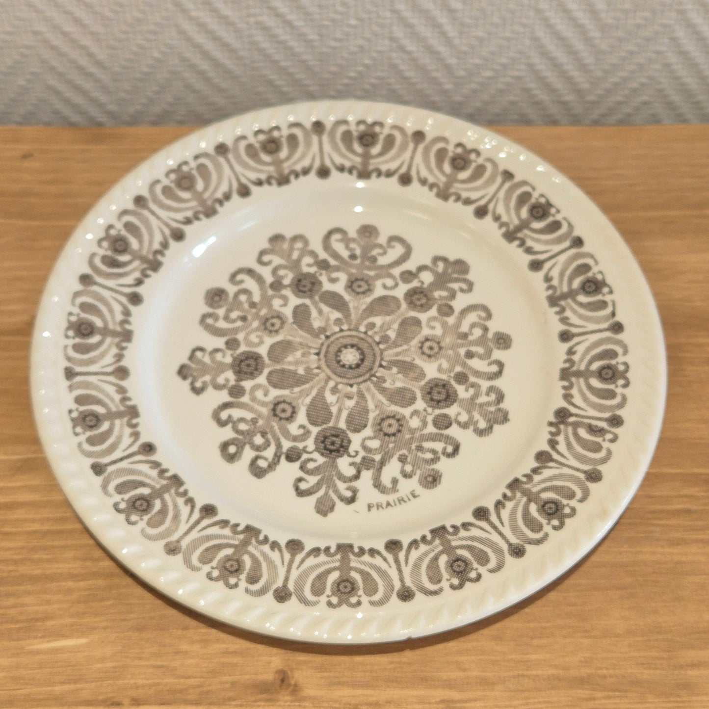 Assiette plate PRAIRIE  – Décoration vintage & mobilier restauré | Déco à Deux