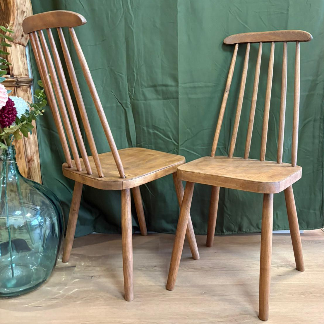 Chaises vintage en bois sélectionné par Déco à deux