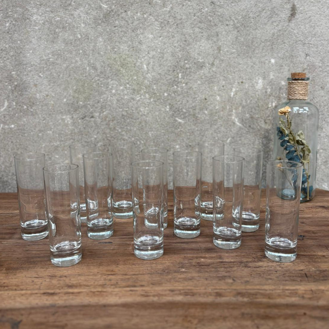 Ensemble de verres tubes sélectionné par déco à deux 