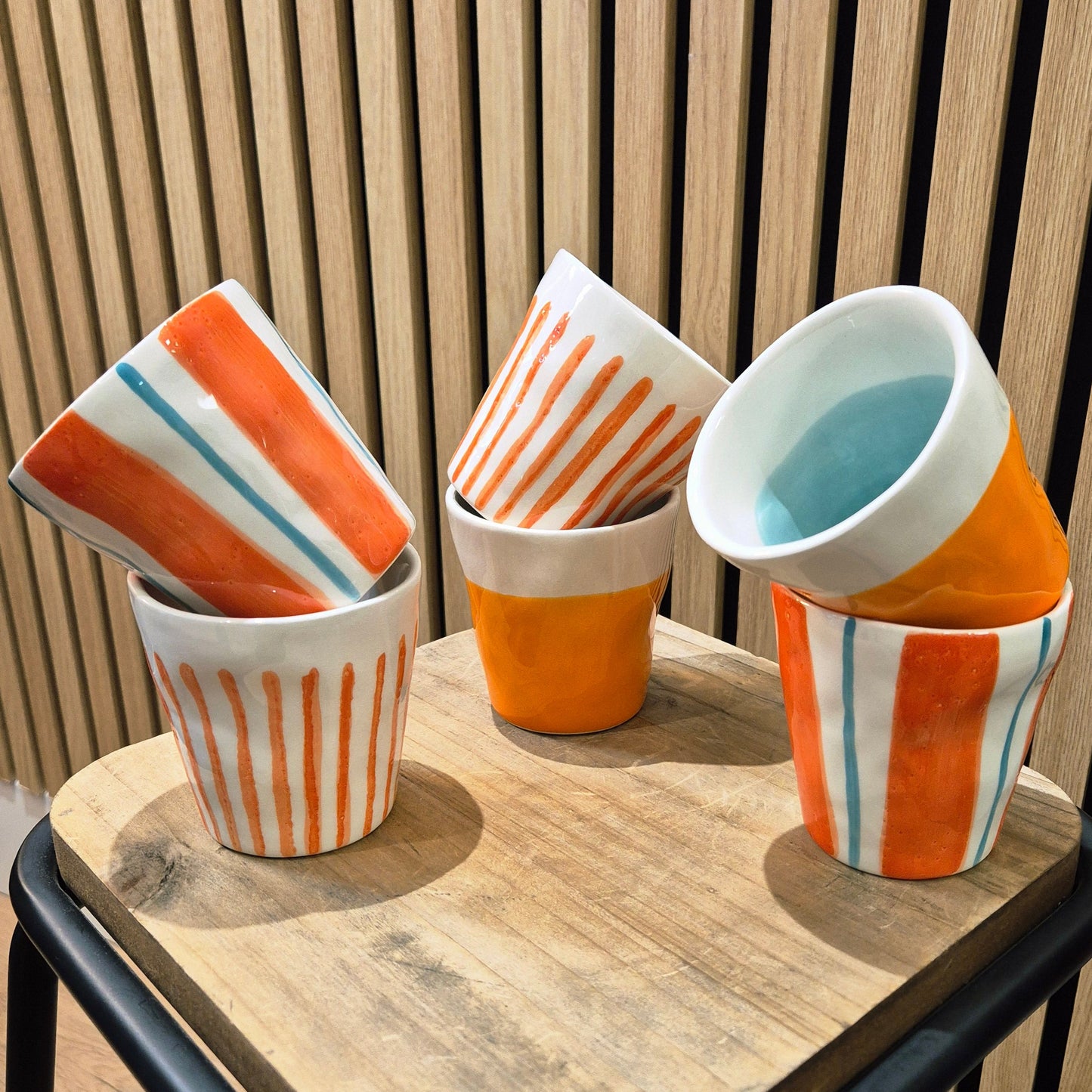 Tasse à Café Duro Ceramics Lungo Color Mare turquoise/ochre sélectionné par Déco à deux