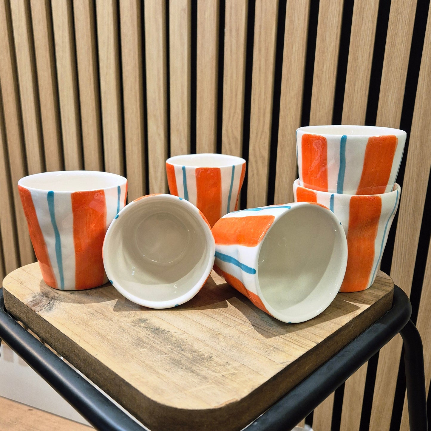 Tasse à Café Duro Ceramics Lungo Linear Tangerine sélectionné par Déco à deux
