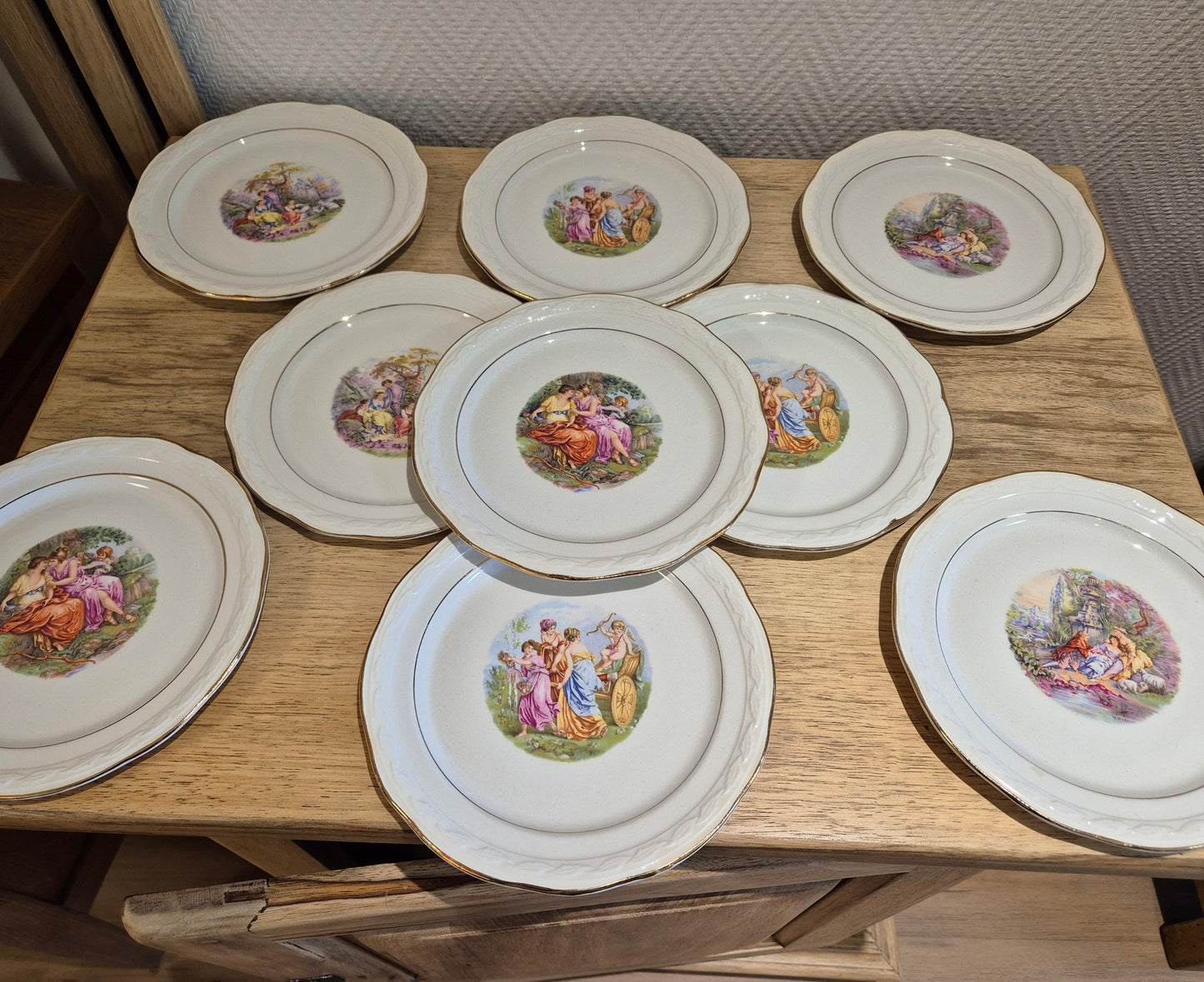 Assiette à dessert Moulin des Loups vintage – objet de seconde main sélectionné par Déco à Deux
