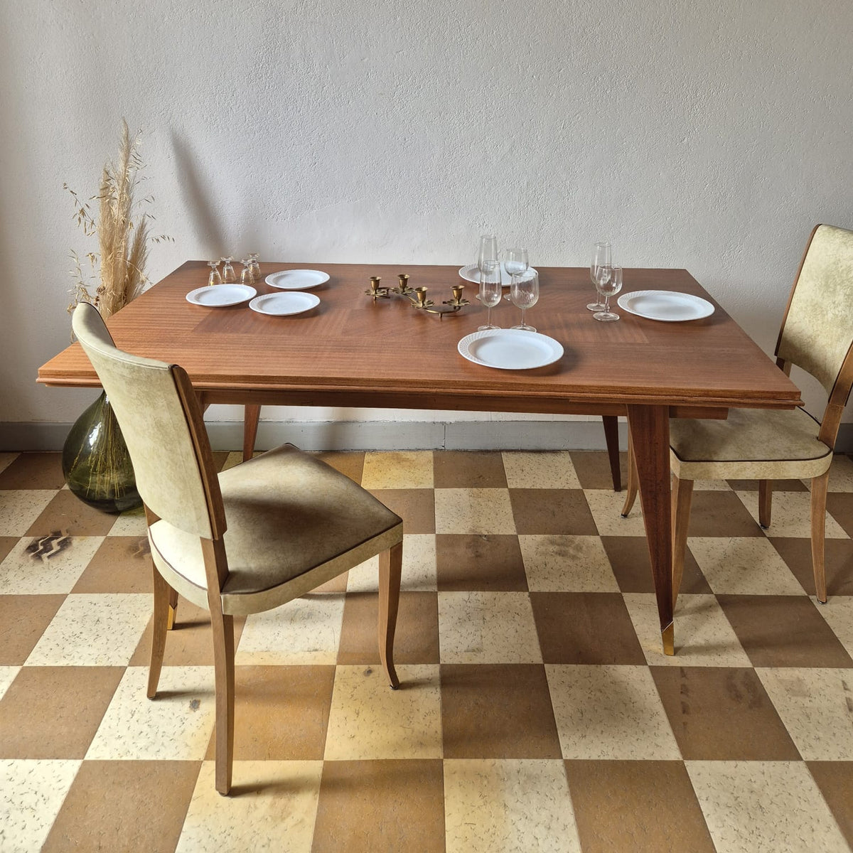 Table avec rallonge vintage – objet de seconde main sélectionné par Déco à Deux