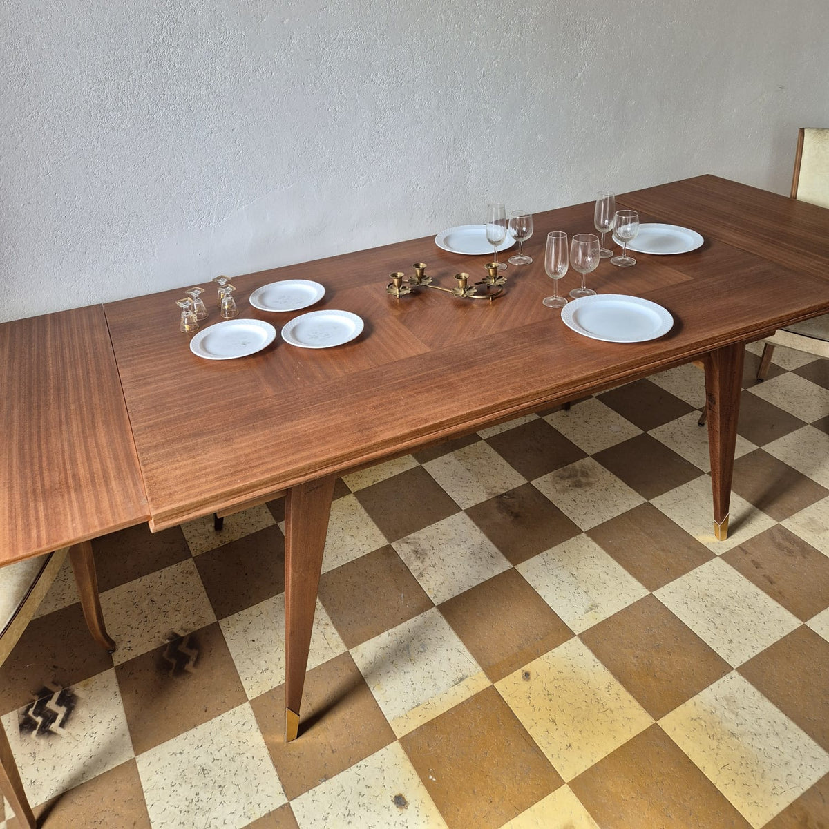 Table avec rallonge vintage – objet de seconde main sélectionné par Déco à Deux
