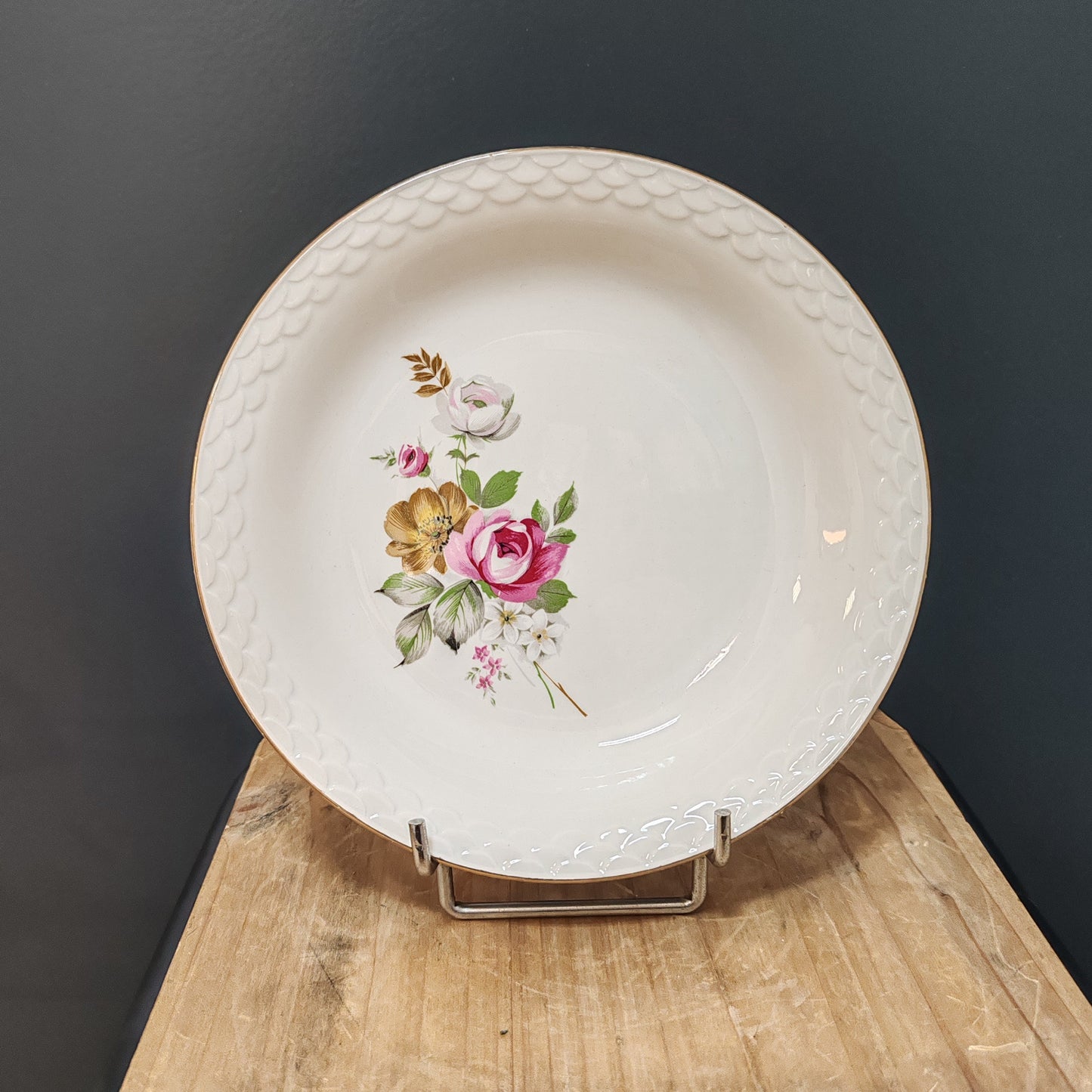 Assiettes plates "Digoin et Sarreguemines" vintage – objet de seconde main sélectionné par Déco à Deux
