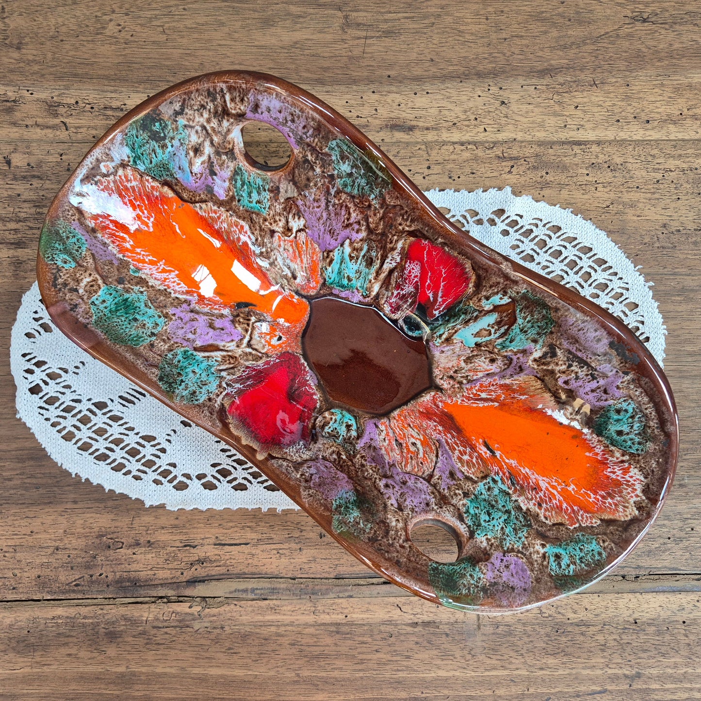 Coupe à fruits en céramique Vallauris vintage – objet de seconde main sélectionné par Déco à Deux