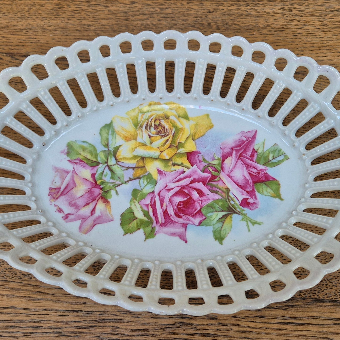 Coupe à fruits porcelaine vintage – objet de seconde main sélectionné par Déco à Deux