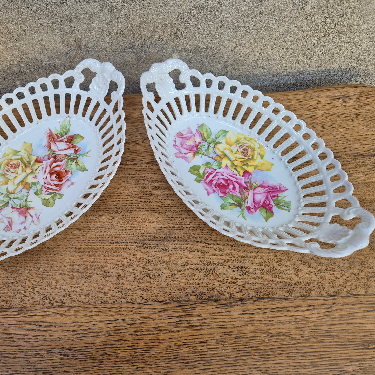 Coupe à fruits porcelaine vintage – objet de seconde main sélectionné par Déco à Deux