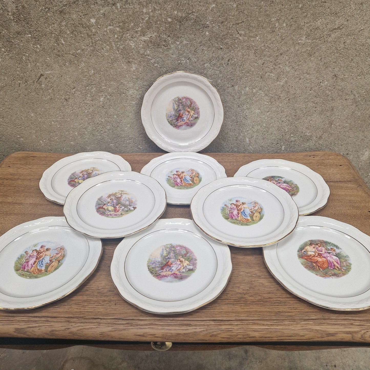Ensemble assiettes à dessert vintage – objet de seconde main sélectionné par Déco à Deux