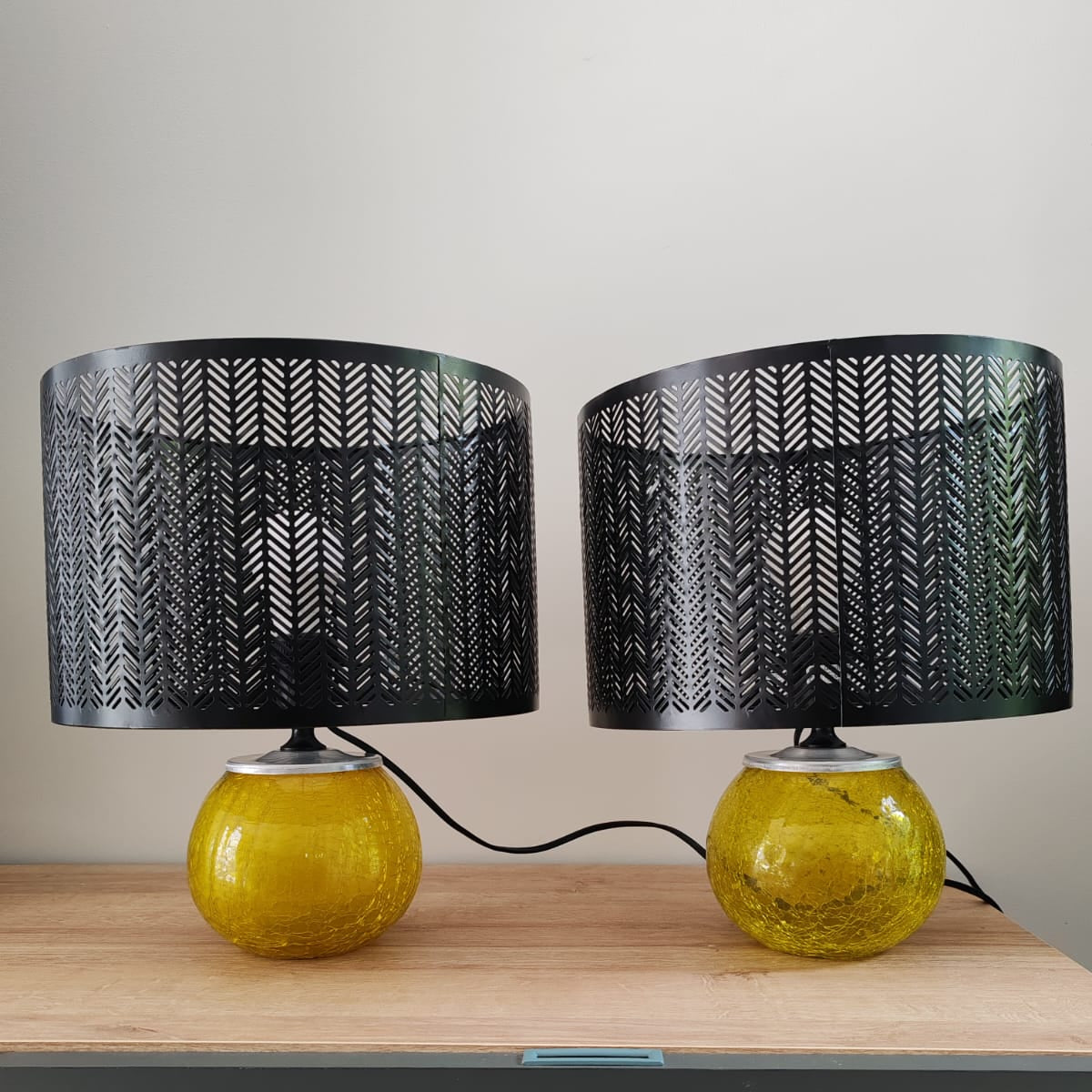 Ensemble de lampe à poser vintage – objet de seconde main sélectionné par Déco à Deux