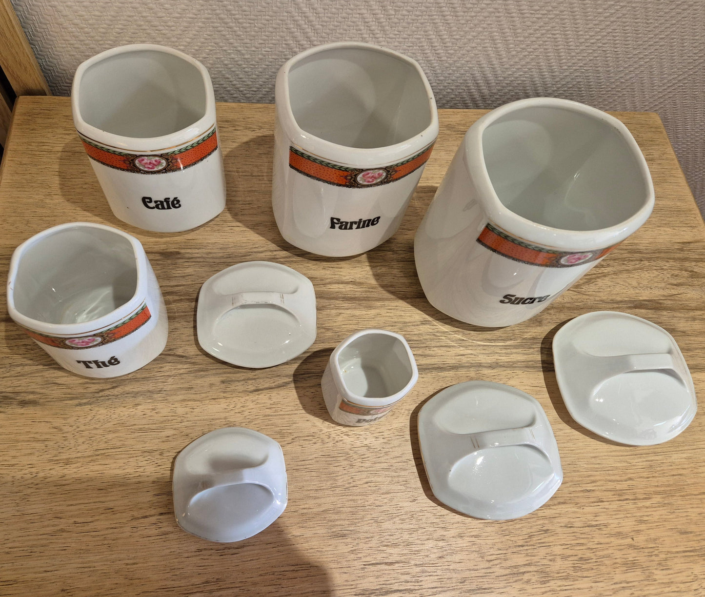 Ensemble de pot à épice vintage – objet de seconde main sélectionné par Déco à Deux
