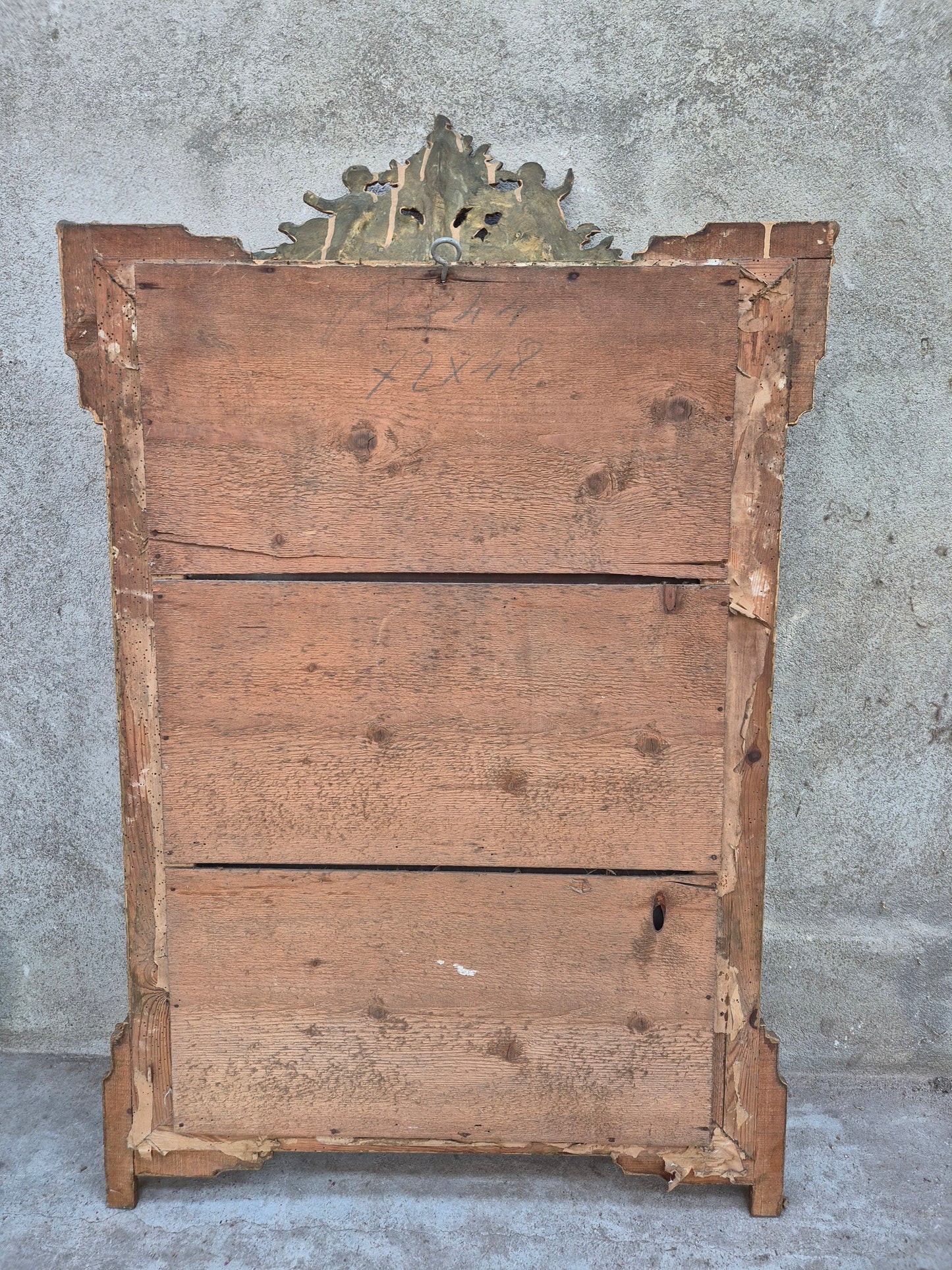 Grand miroir ancien vintage – objet de seconde main sélectionné par Déco à Deux