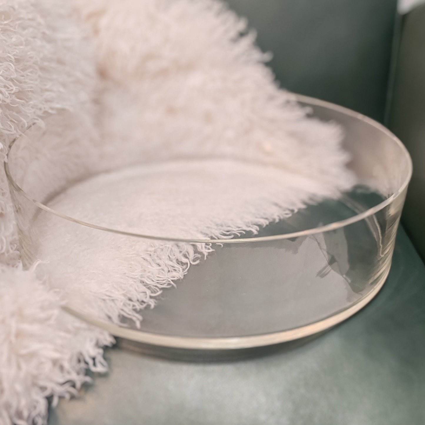 Grande coupe en verre vintage – objet de seconde main sélectionné par Déco à Deux
