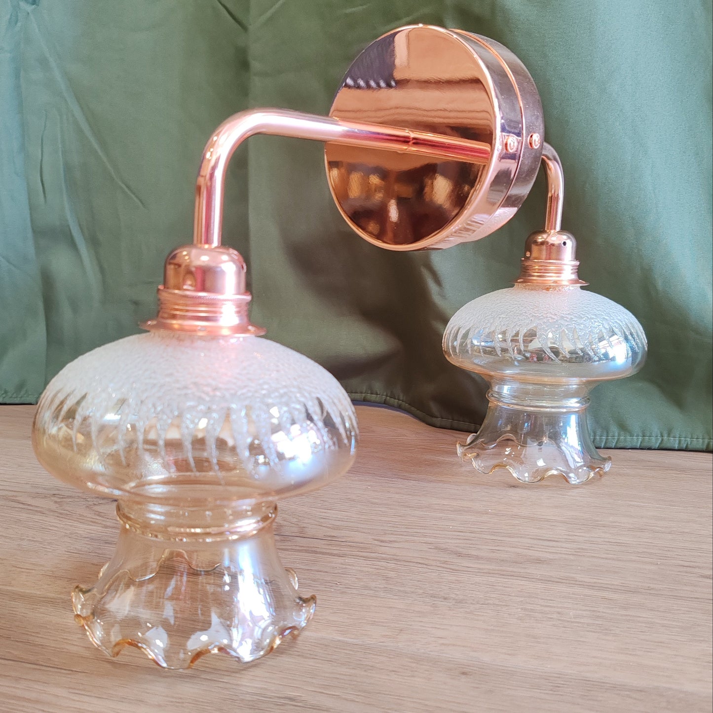 Paire d' Appliques méduse vintage – objet de seconde main sélectionné par Déco à Deux