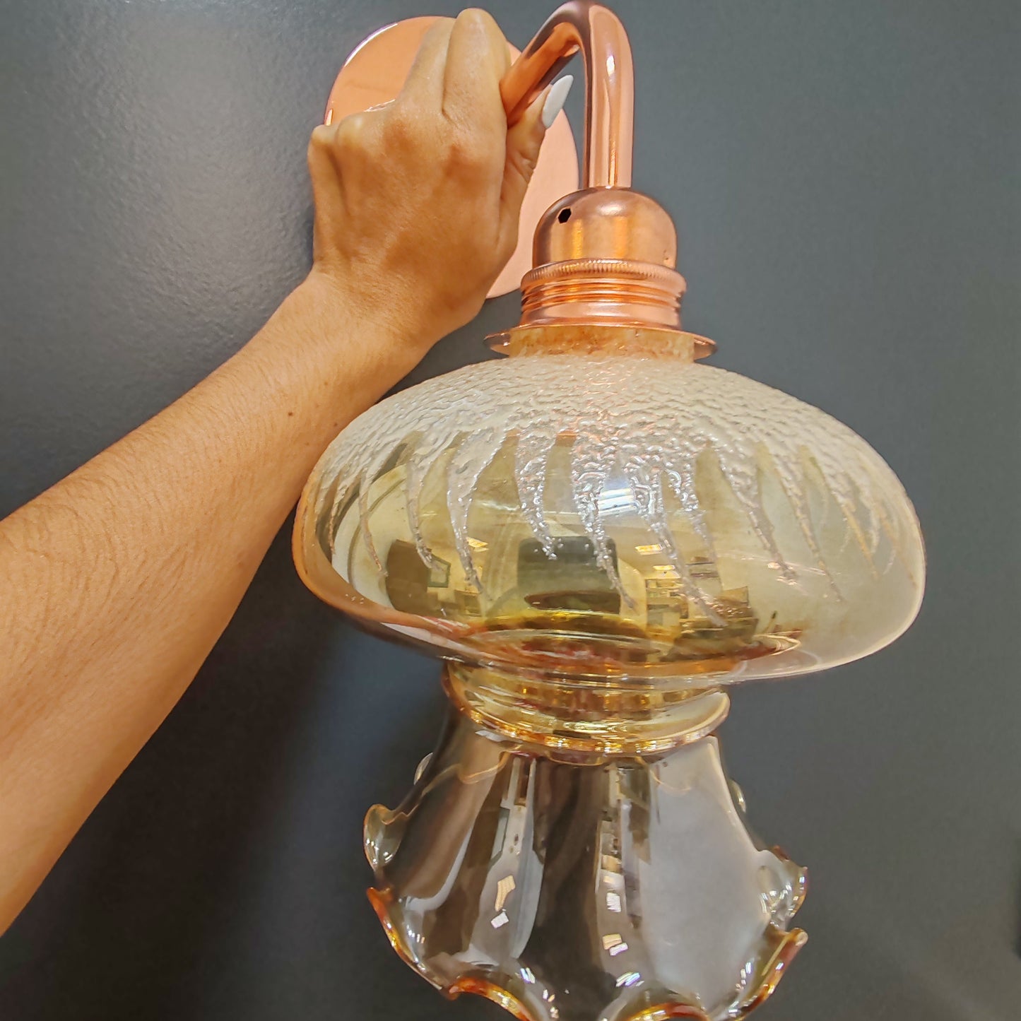 Paire d' Appliques méduse vintage – objet de seconde main sélectionné par Déco à Deux