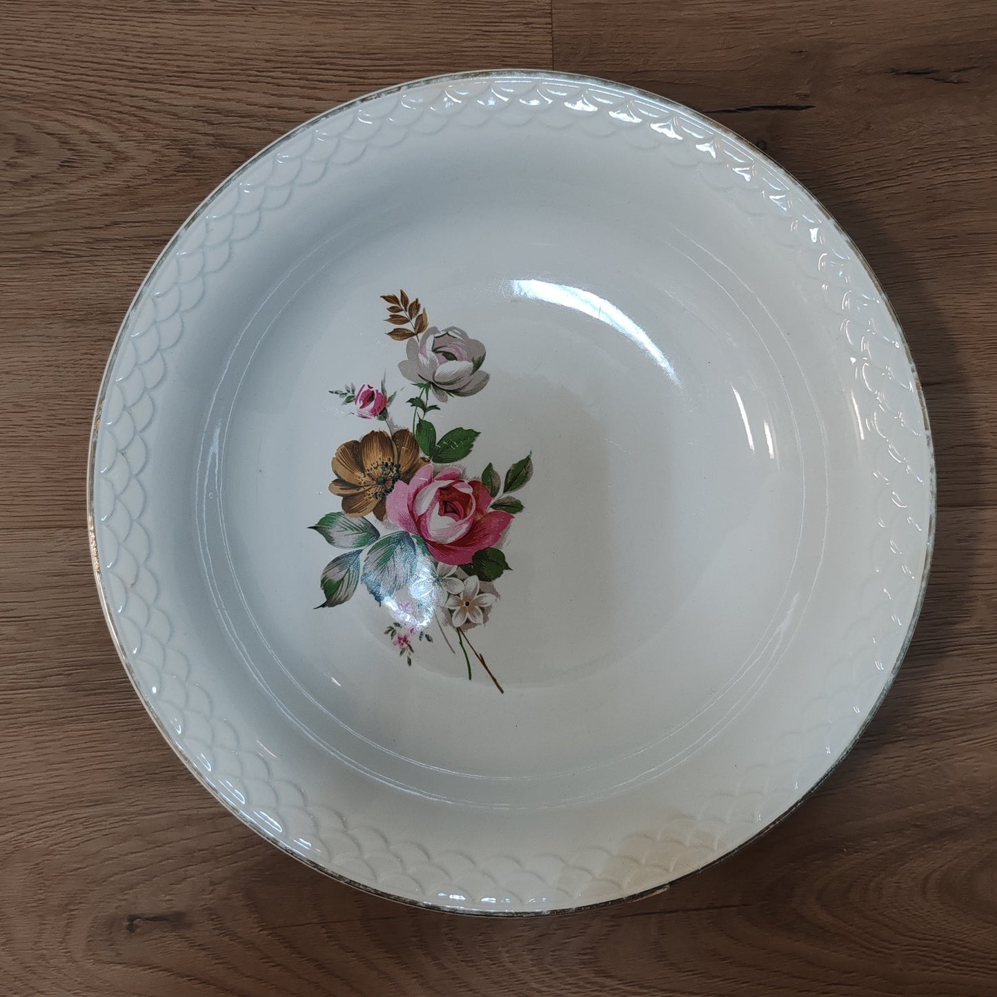 Plat "Digoin et Sarreguemines" vintage – objet de seconde main sélectionné par Déco à Deux