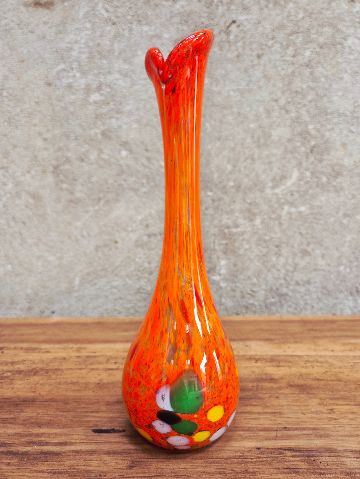 Vase Soliflore multicolore vintage – objet de seconde main sélectionné par Déco à Deux