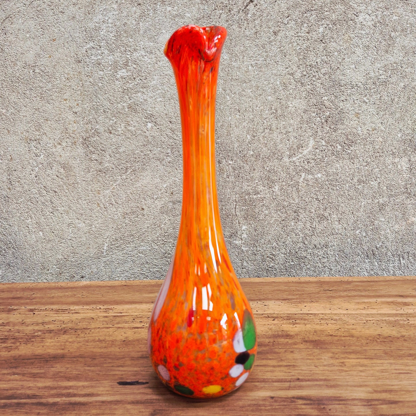 Vase Soliflore multicolore vintage – objet de seconde main sélectionné par Déco à Deux